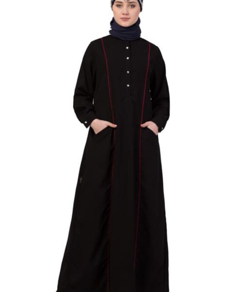 PRINCESS SEAM CONTRAST ABAYA