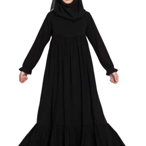LOSE FIT ABAYA DRESS WITH FLEXIBLE SLEEVES