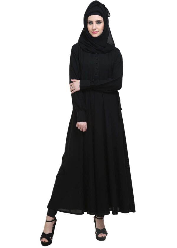 BLACK LARGE FLARE ABAYA