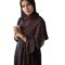 BROWN PLEATED CHIFFON HIJAB