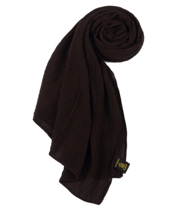 WALNUT PLEATED CHIFFON HIJAB