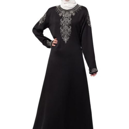 FRONT & SLEEVE HAND WORK A LINE PARTY ABAYA