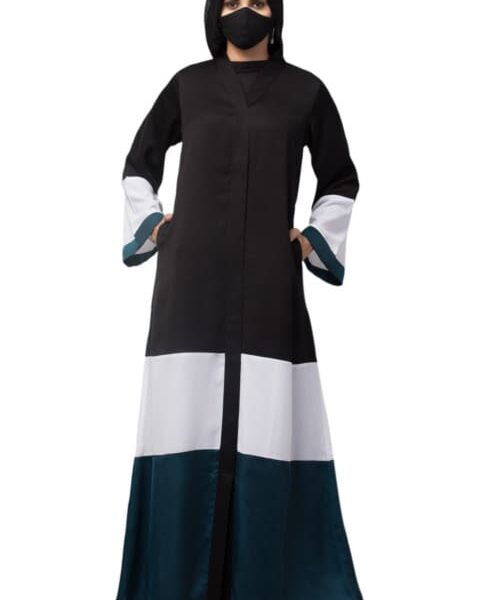 MULTI COLORED AND MULTI-TIERED ABAYA DRESS