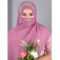 PAREEZA PURPLE HANDCRAFTED HIJAB WITH MATCHING MASK