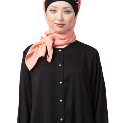 PEARL WORK WITH ATTACHED HIJAB