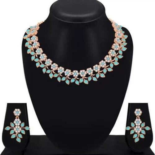 Necklace Set With American Diamond