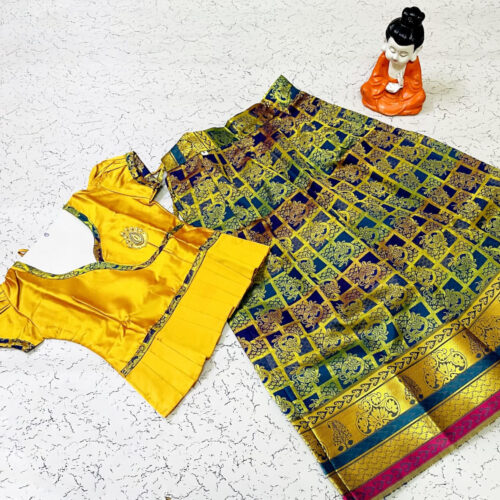 Yellow Traditional Pavadai Sattai