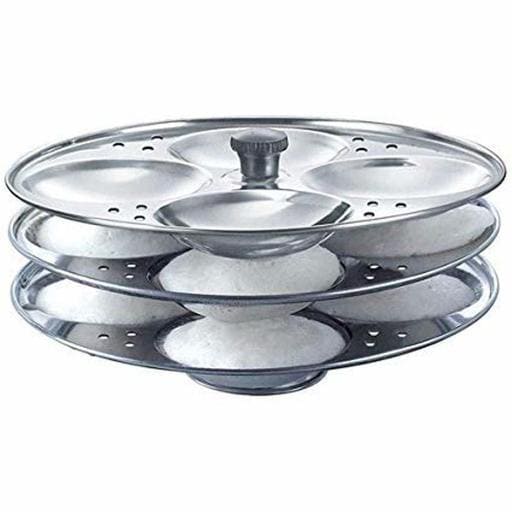 Stainless Steel Idli Stand 3 Plate for 12 Idlis