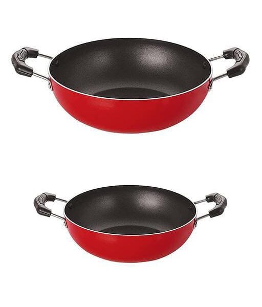 Non-Stick Coated Aluminium Kadhai Free Kitchenware