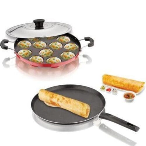 Dosa tawa with Appam maker combo pack of 2