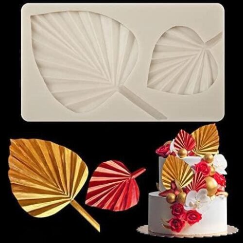 Marhaba Traders Flower Leaf Silicone Mold for Cake