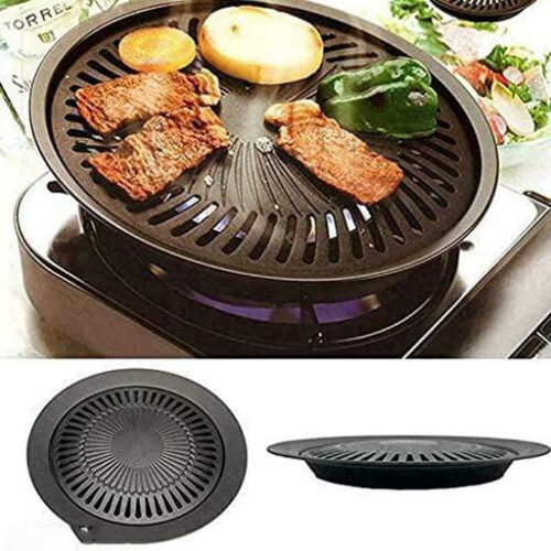 Portable Indoor Barbecue BBQ Grill Pan
