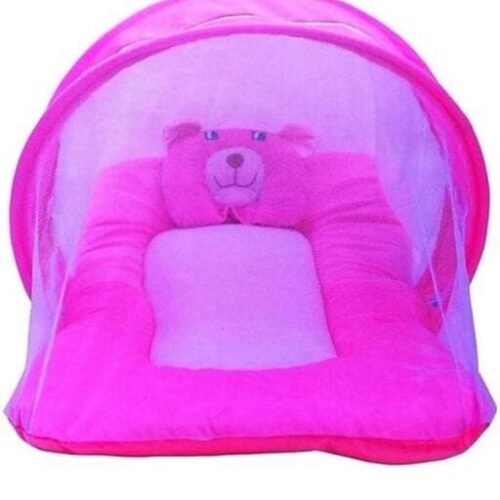Blissful House Baby Net Bed For Baby’s deep Sleep (Pink)