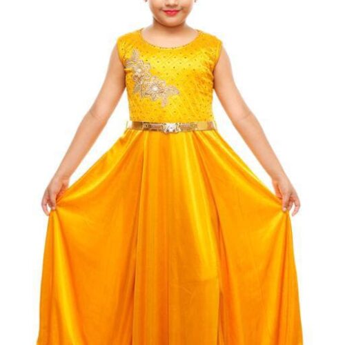 Girls Yellow Dresses Pack Of 1