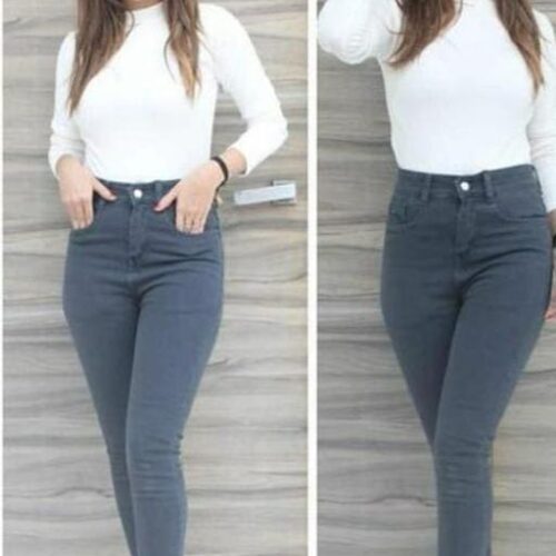 Fit Ankle Length High Rise Denim Jeans