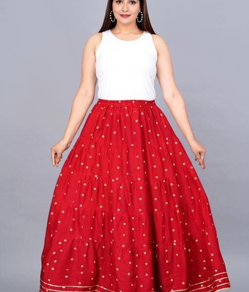 Women Trending Polka Dot Printed Skirts (Free Size)