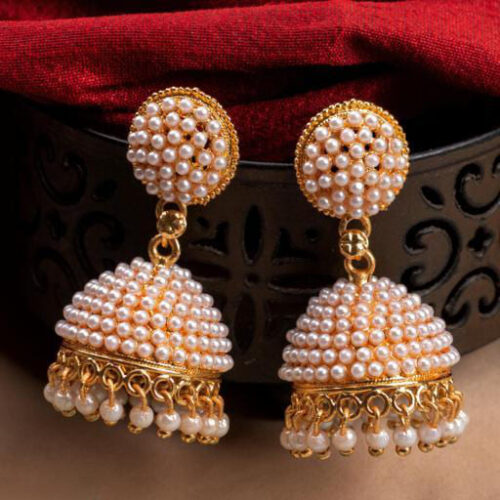 Antique Pearl Embedded Jhumka